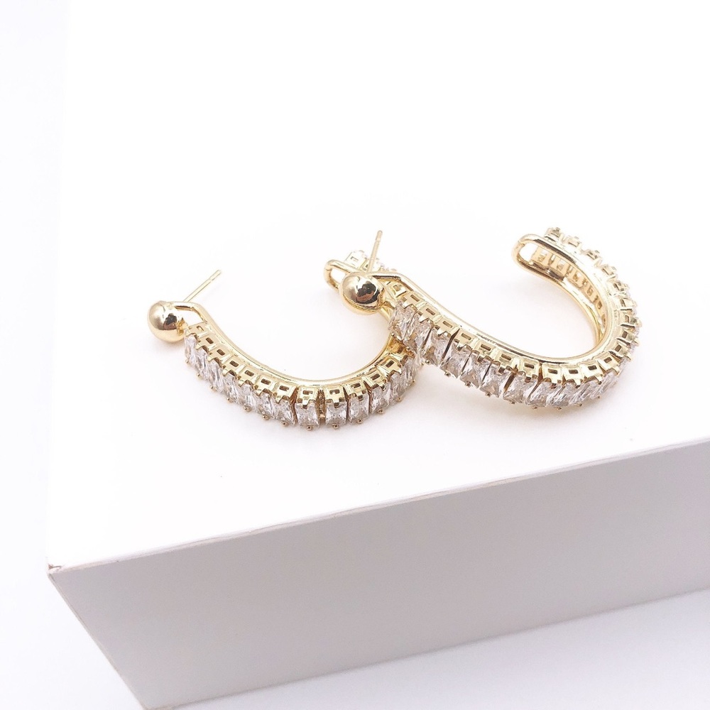 Treasure Jewels Sarah Crystal Hoop